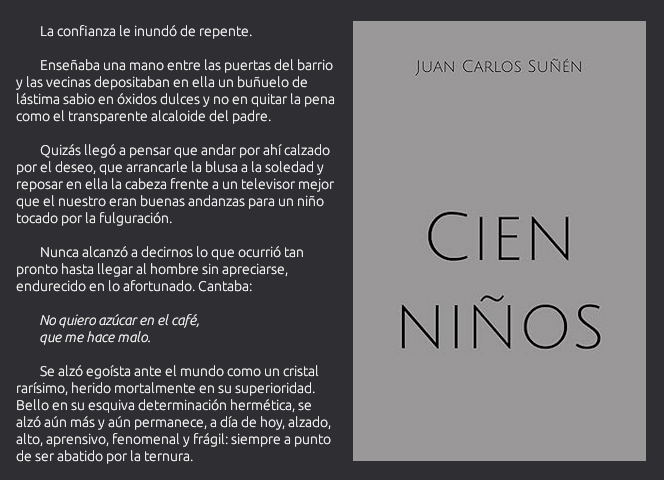 Portada de "Cien niños", de Juan Carlos Suñén