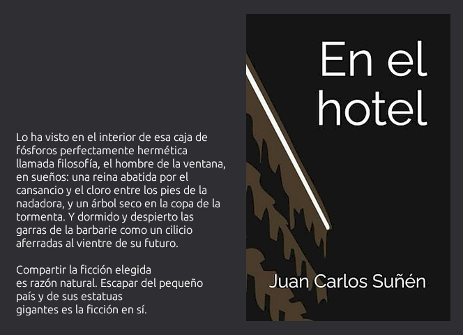 Portada de "En el hotel", de Juan Carlos Suñén.