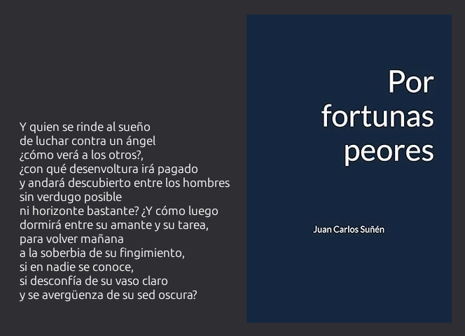 Portada de "Por fortunas peores", de Juan Carlos Suñén.