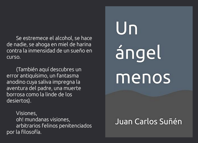 Portada de "Un ángel menos", de Juan Carlos Suñén.